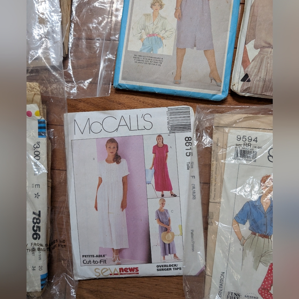 Vtg Sewing Pattern Lot B Simplicity McCalls Butterick - 10 Patterns- Plus Size - Picture 6 of 13